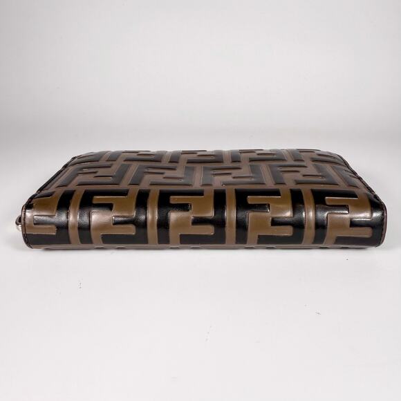 Fendi Monogram FF Leather Zip Around Wallet - Picture 6 of 11